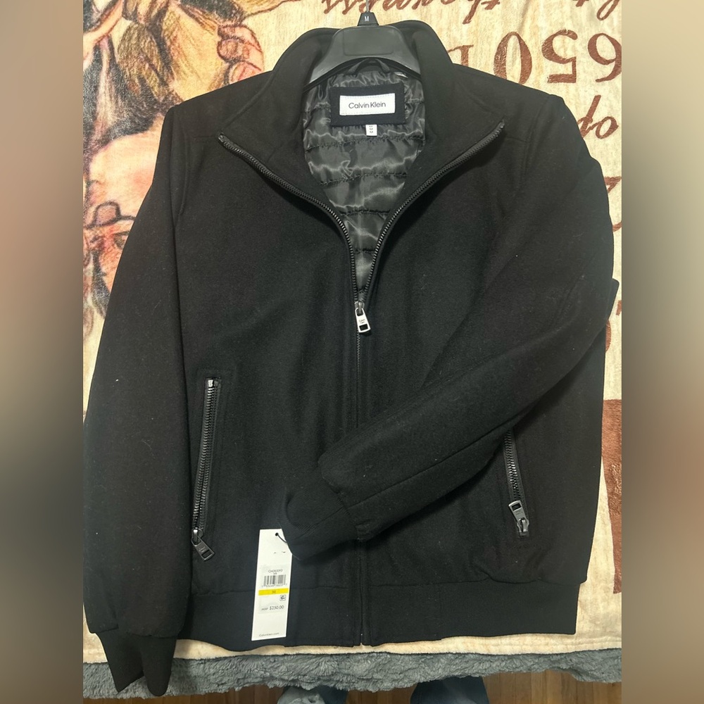 Calvin Klein Classic Black Zip-Up Jacket